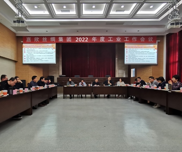 尊龙集团官网丝绸召开集团2022年度工业工作会议