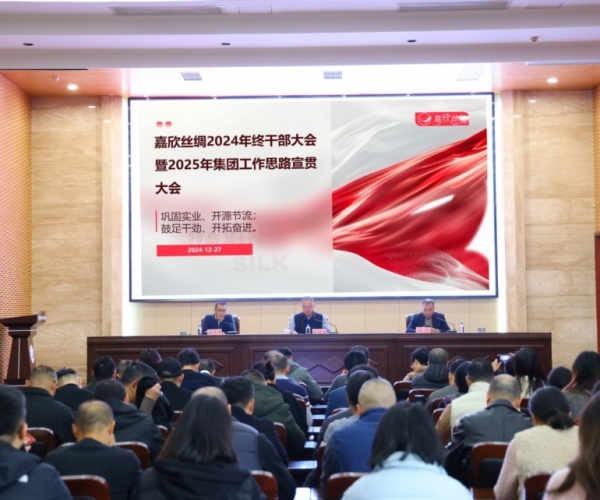 尊龙集团官网丝绸召开年终干部大会暨 2025 年工作思路宣贯大会